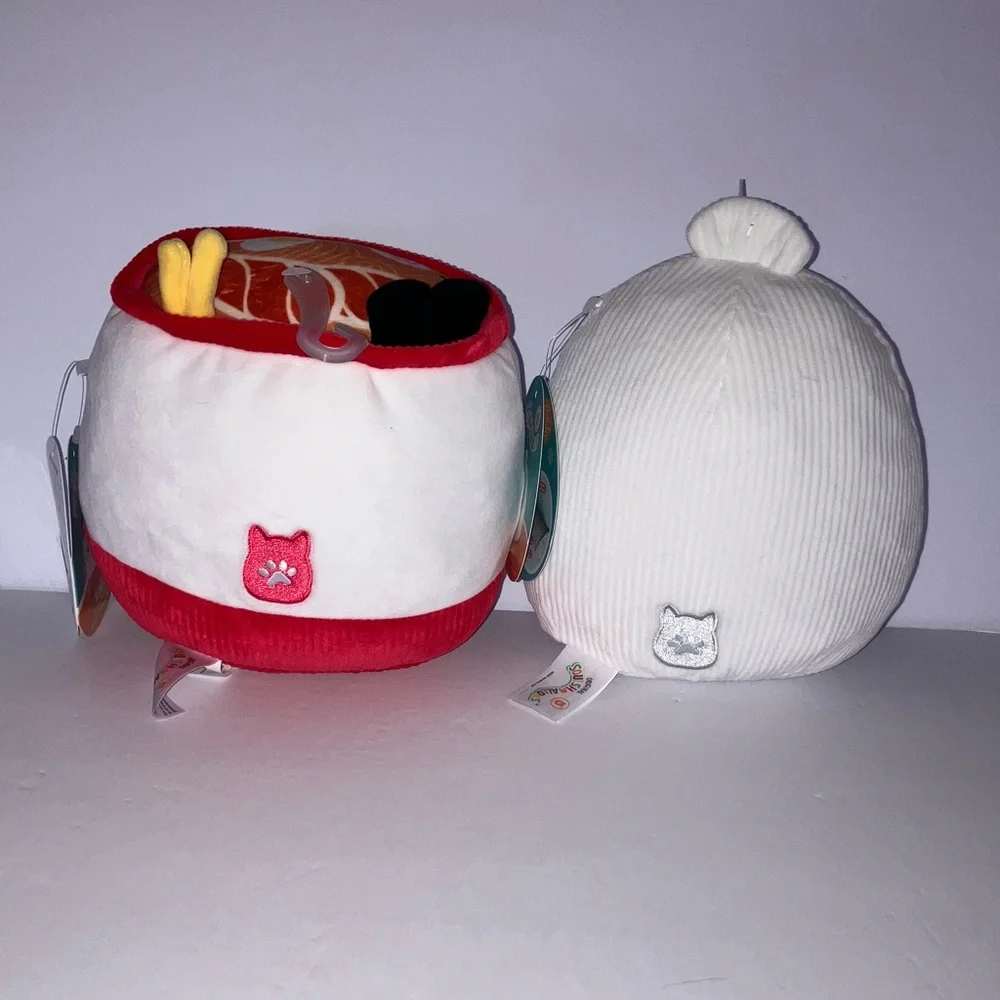 Squishmallow Dog Toys Raisy and Dash that Squeaks and‎ Crinkle 8”